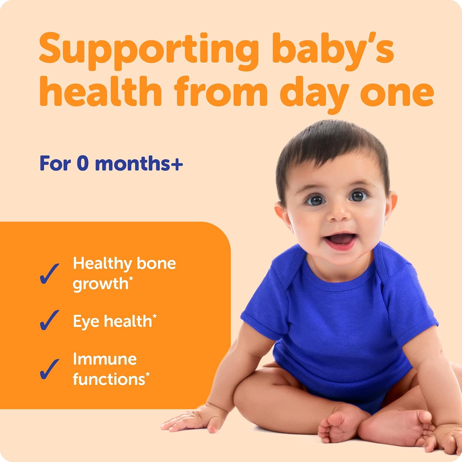 Ddrops® Baby Organic Liquid Vitamins A&D Drops for Babies, 60 Drops - görsel 4