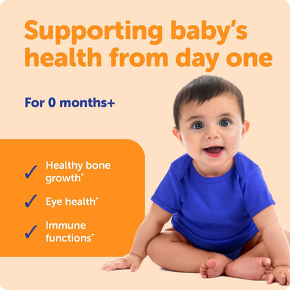 Ddrops® Baby Organic Liquid Vitamins A&D Drops for Babies, 60 Drops