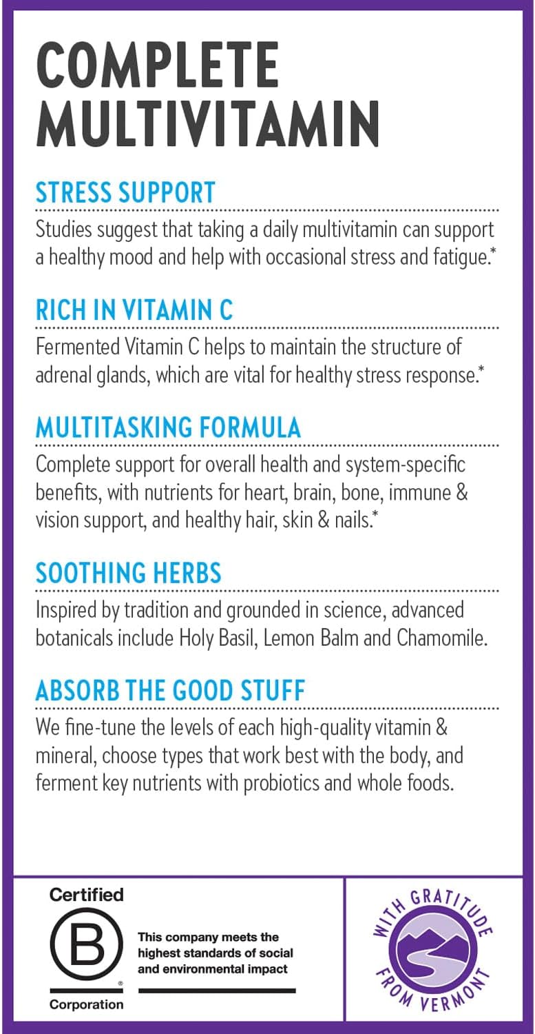 New Chapter Perfect Calm Daily Multivitamin for Stress & Mood Support - 144 Count - görsel 8