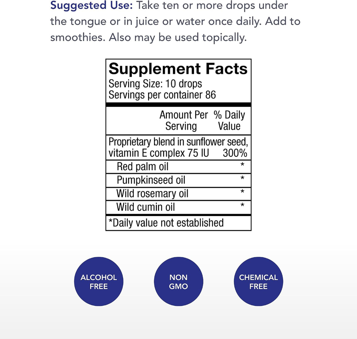 Physician's Strength Power-E - 30 ml (1 fl oz) - Sunflower Vitamin E - Soya-Free & Non-GMO - 86 Servings - görsel 2