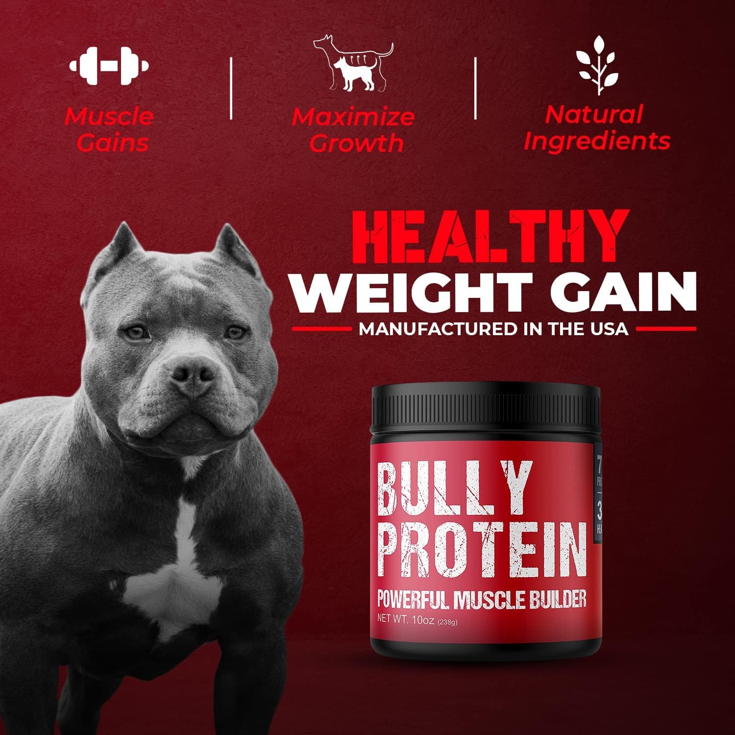 Convenient Real Meat Protein Powder for Dogs – 283g Pure Protein Supplement - görsel 5