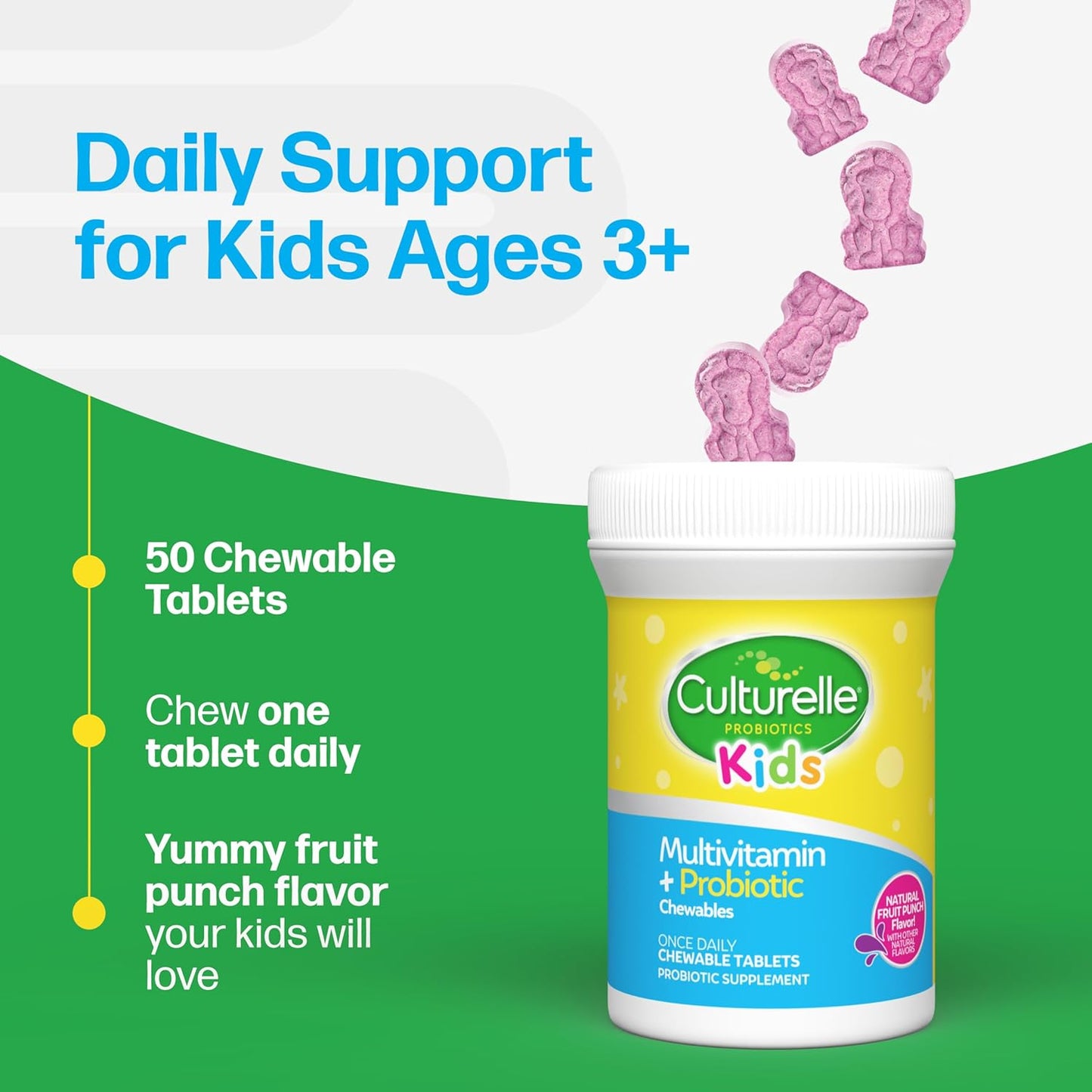 Culturelle Kids Complete Chewable Multivitamin + Probiotic - görsel 6