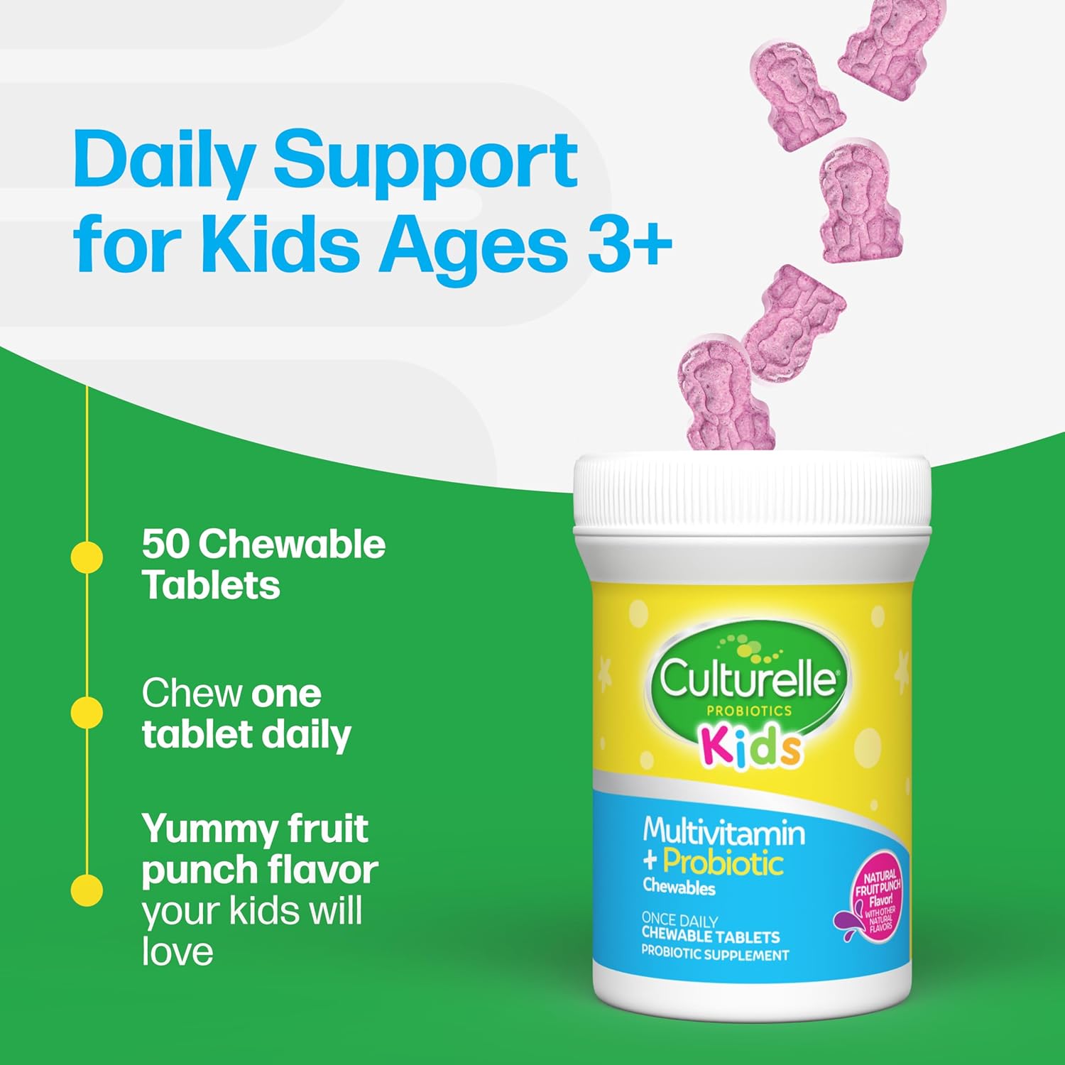 Culturelle Kids Complete Chewable Multivitamin + Probiotic - görsel 6