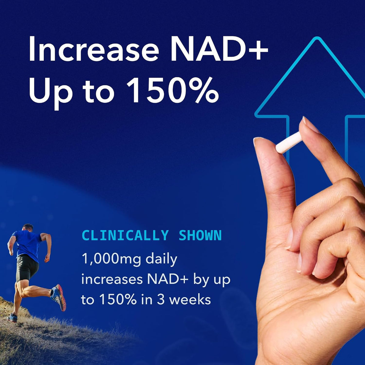 TRU NIAGEN Patented NAD+ Supplement | Nicotinamide Riboside (NR) | 30-1000mg Servings (2x500mg, Take 2 Daily) - görsel 2