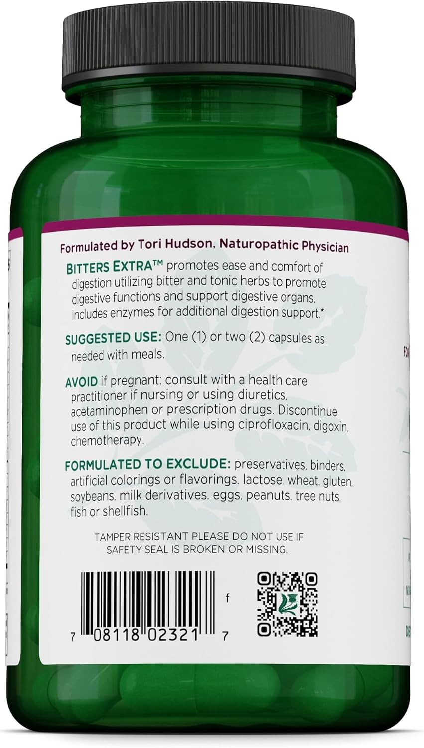 Vitanica Bitters Extra - Digestion Support Supplement with Dandelion Root - Digestive Enzymes & Ginger Root - 90 Capsules - görsel 3
