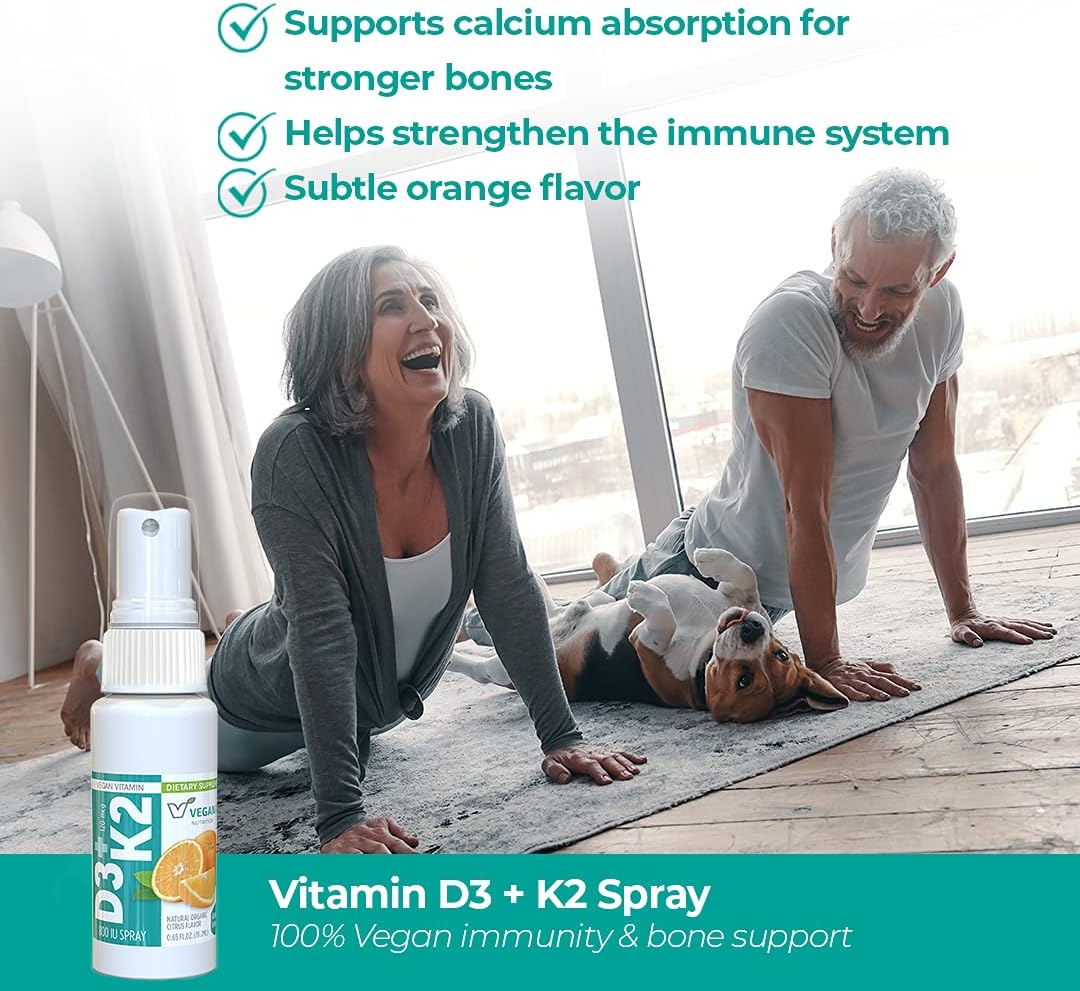 Vitamin D3 and K2 Oral Spray Supplement, 19 ml - görsel 1