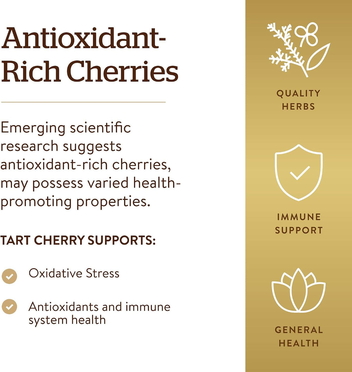 Solgar Tart Cherry 1000 mg, 90 Vegetable Capsules – Antioxidant Food Supplement - görsel 4