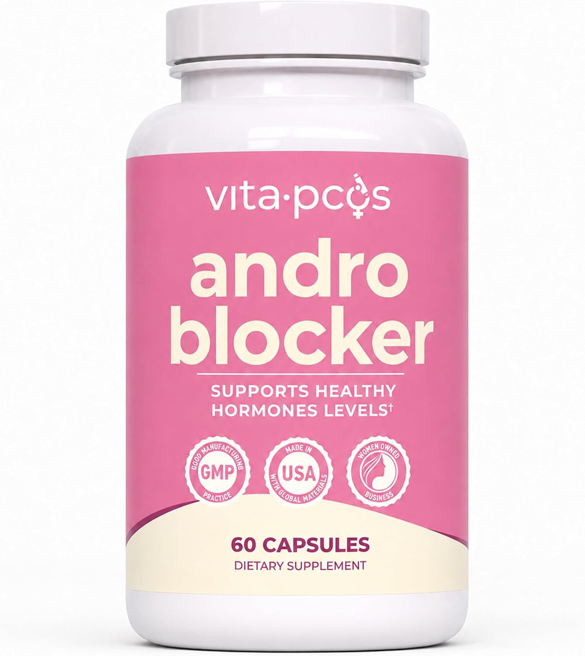 AndroBlocker 8-in-1 Women's Supplement with Inositol & Zinc – 60 Capsules - görsel 1