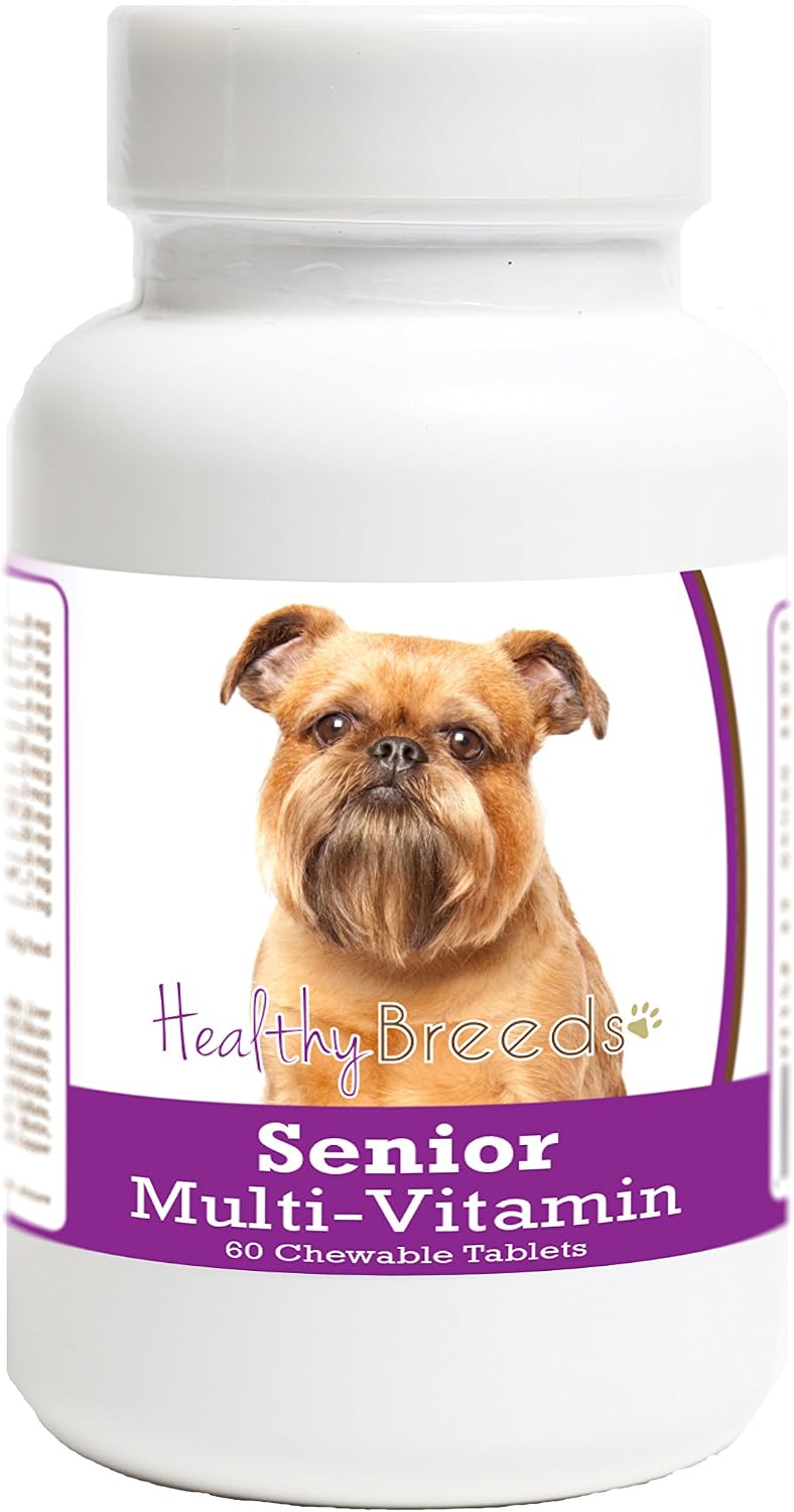 Healthy Breeds Brussels Griffon Senior Dog Multivitamin Tablets 60 Count - görsel 1