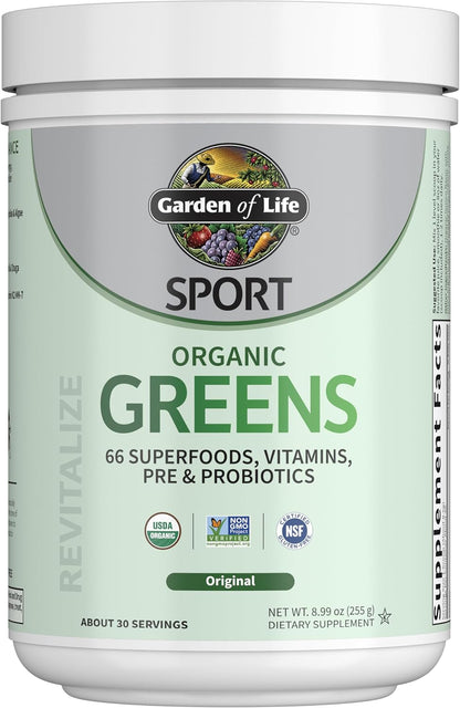 Garden of Life Sport Organic Greens, Apple – Organic Superfruit Blend (8 varieties): Acerola cherry (vitamin C), – Image 8