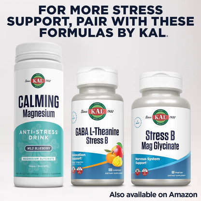 KAL Stress B Complex – B Vitamin Supplement for Energy, Stress and Immune Support