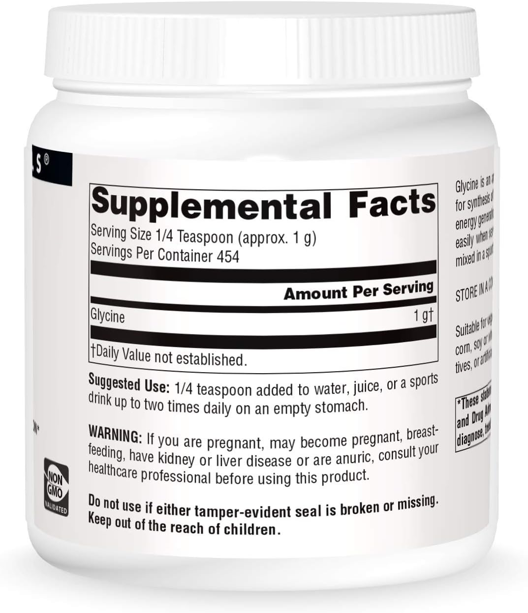 Source Naturals Glycine Powder, 454 g (16 oz) - görsel 3