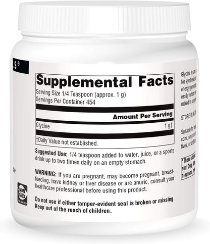 Source Naturals Glycine Powder, 454 g (16 oz)