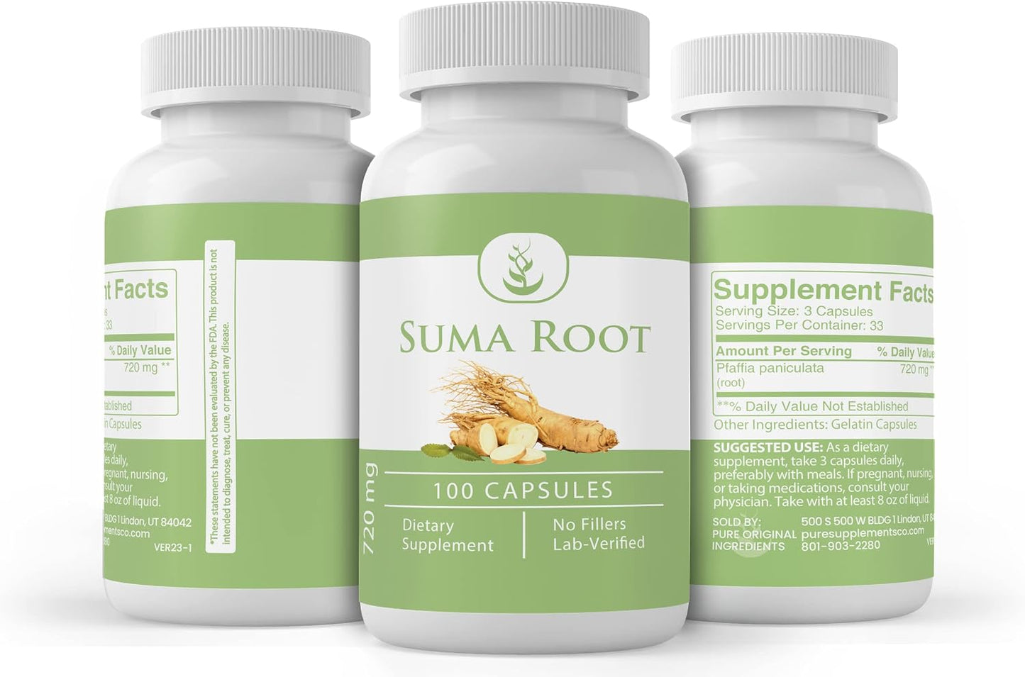 Pure Original Ingredients Suma Root, (100 Capsules) Always Pure, No Additives or Fillers, Lab Tested - görsel 4