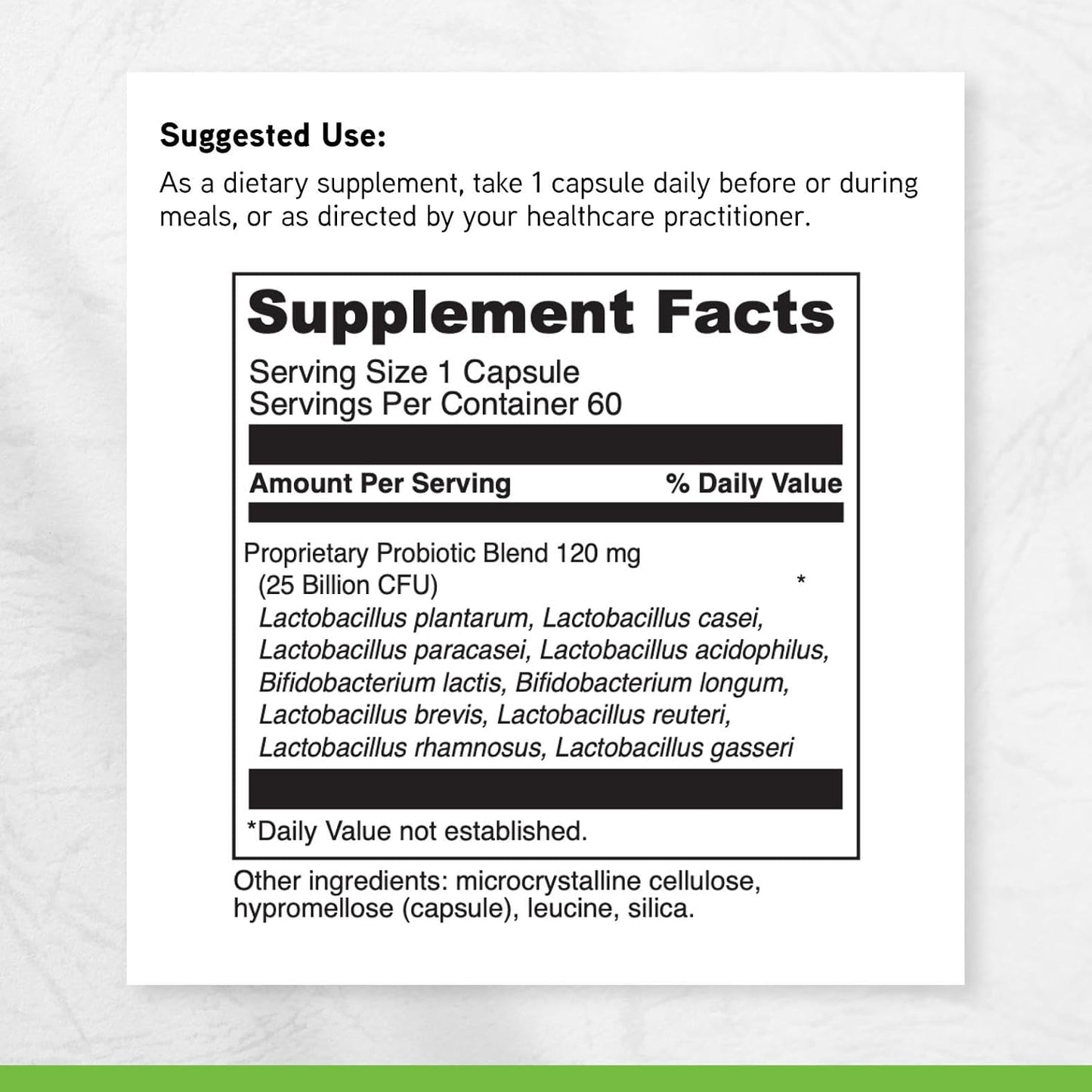 DAVINCI Labs Daily Best Probiotic - Food Supplement - Vegetarian - Gluten-Free - 60 Capsules - görsel 6