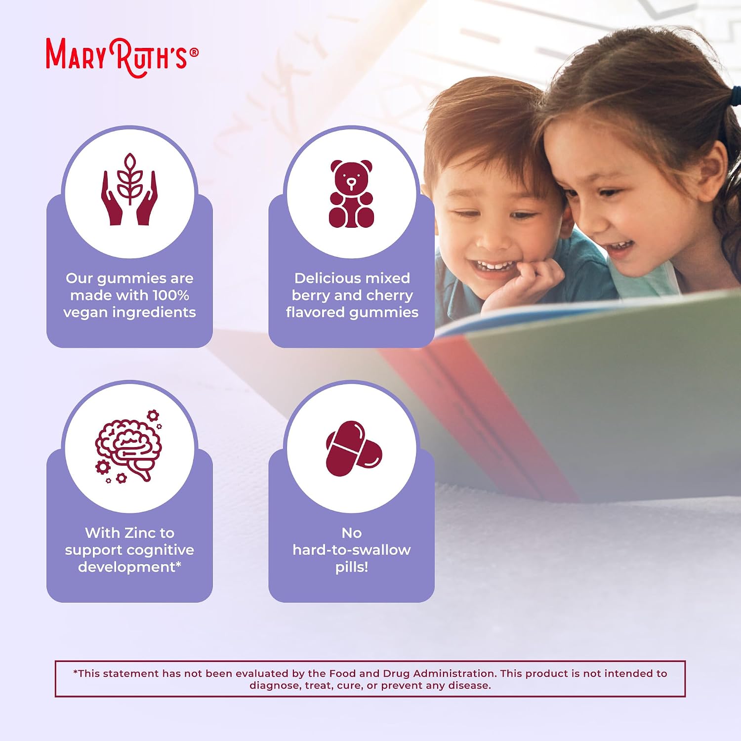 MaryRuth's Children's Multivitamin Gummies - 1 Month Supply (60 Count) - Ages 4+ - Vegan - görsel 7