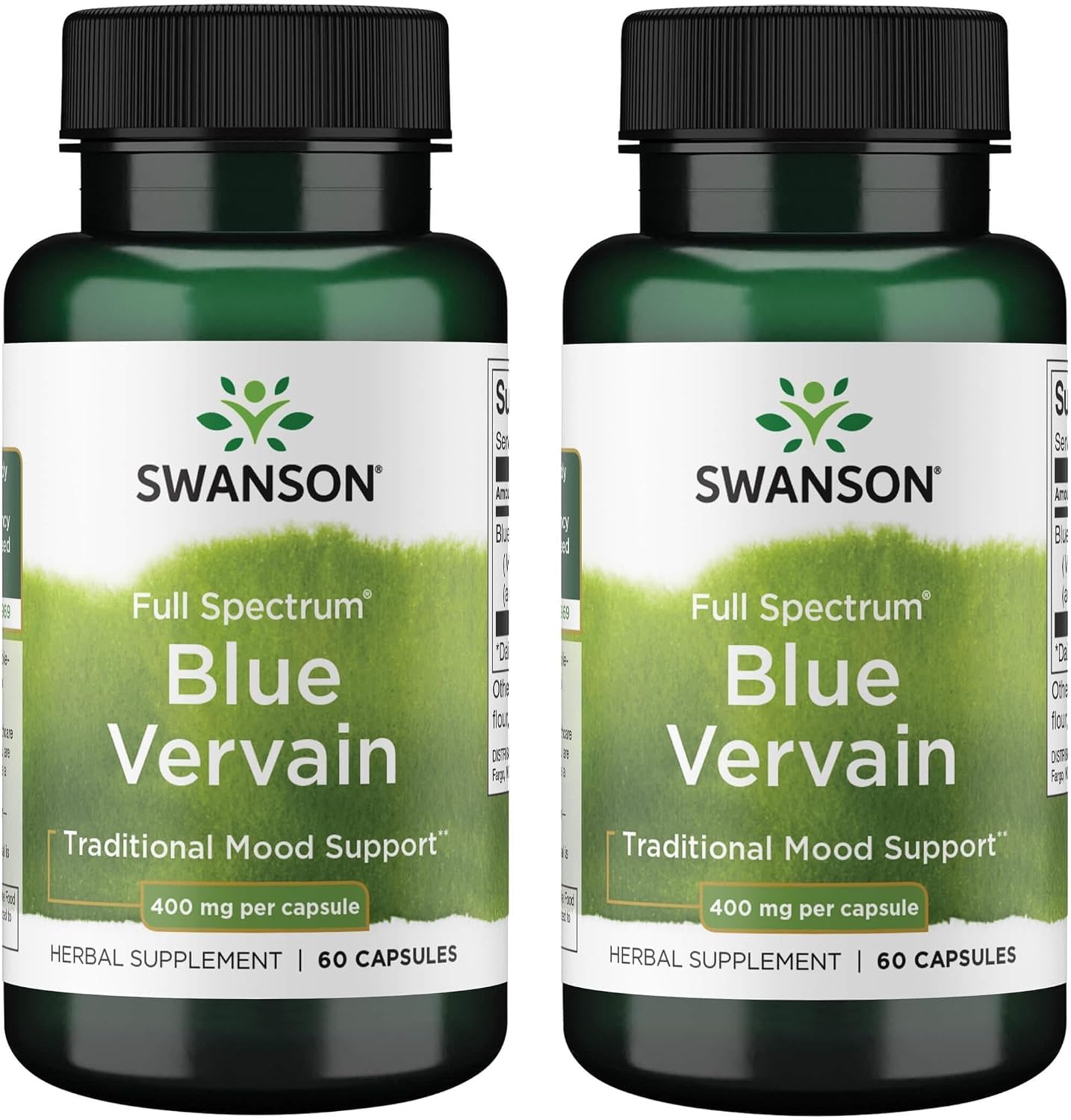 Swanson Full Spectrum Blue Vervain 400 mg 60 Capsules (2 Pack) - görsel 1