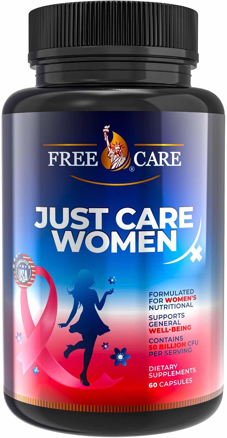 Probiotics for Women - 50 Billion CFU, 8 Strains, with Cranberry Extract, Prebiotics & Selenium, Gluten- and Dairy-Free, 60 Capsules - görsel 1