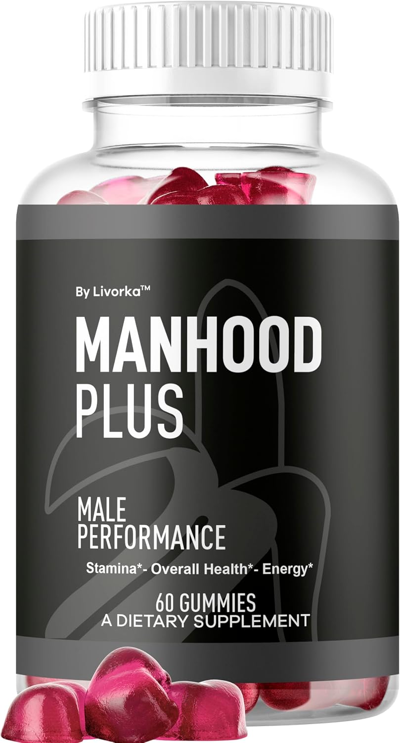 Manhood Plus Gummies for Men - 1050mg Gummy (60 Gummies) - görsel 1