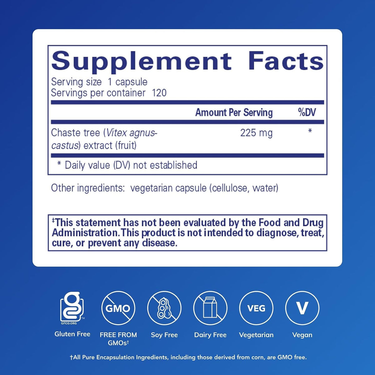 Pure Encapsulations Chaste Tree (Vitex) – Traditional Herbal Support, 120 Capsules - görsel 2