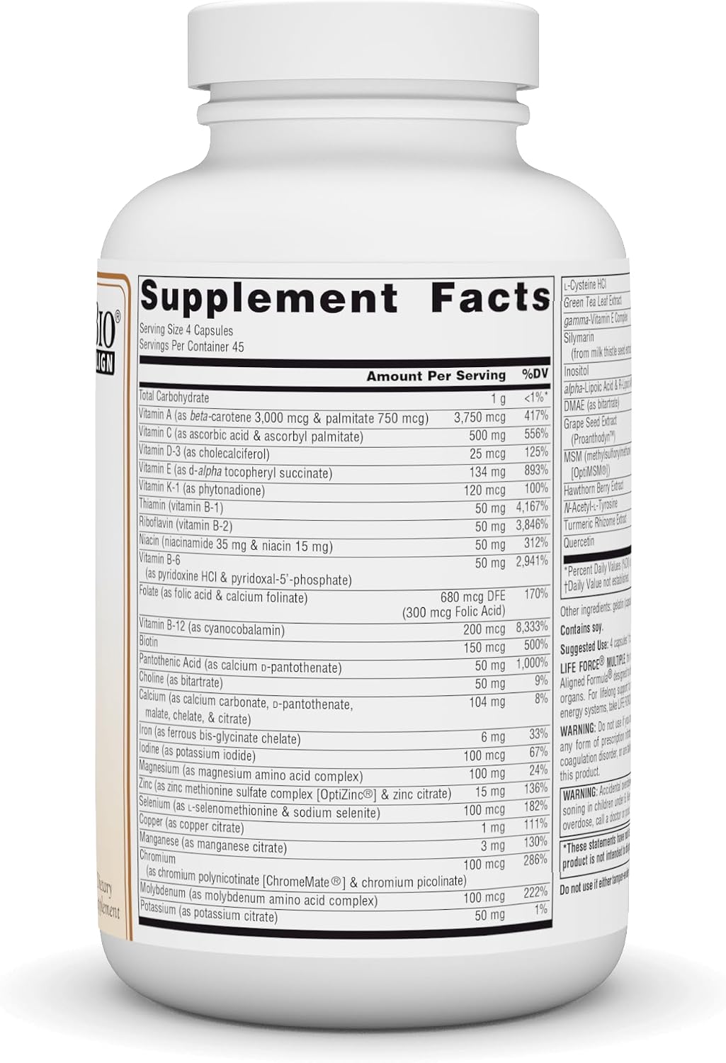 Source Naturals Life Force Multiple Energy Activator, 180 Capsules - görsel 2