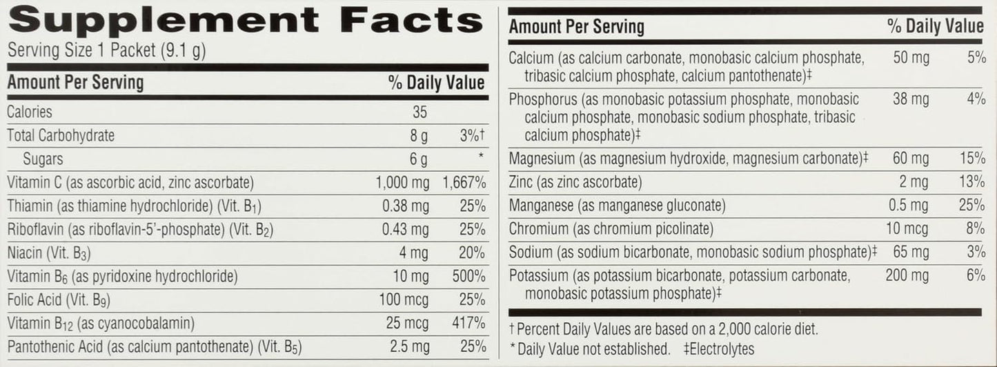 Alacer Raspberry Emergen C Box 30 Pack, 0.32 OZ - görsel 3