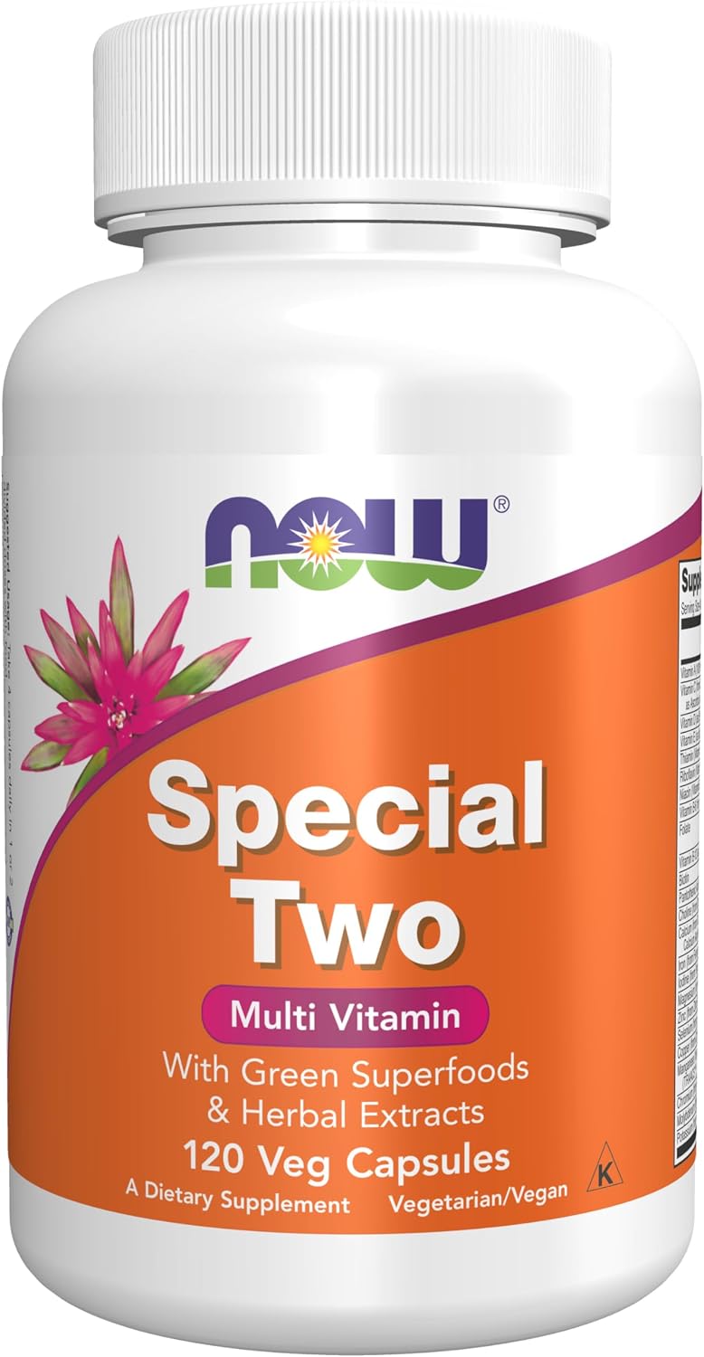 NOW Foods Special Two Multivitamin with Green Superfoods & Herbal Extracts, 120 Veg Capsules - görsel 1