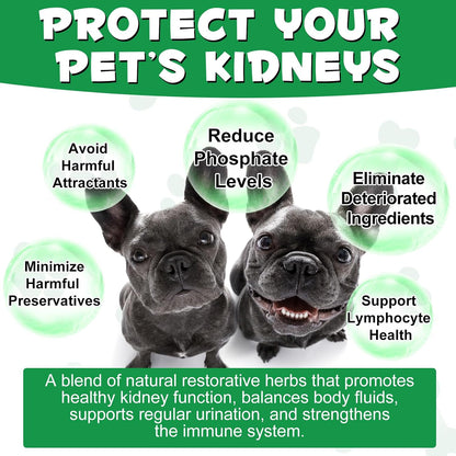 Kidney Support for Dogs - Herbal Supplement for Immune & Urinary Health (60ml)