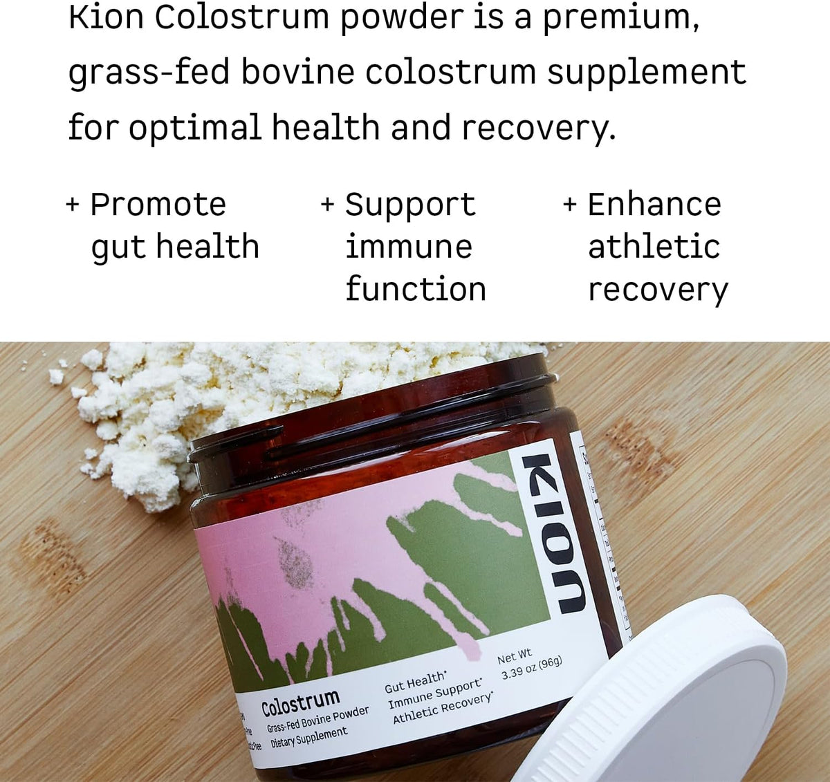 Kion Colostrum | Grass-Fed Bovine | Gut Health and Immune Support | 30 Servings - görsel 2