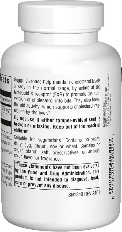 Source Naturals Guggulsterones – 37.5 mg, 120 Tablets