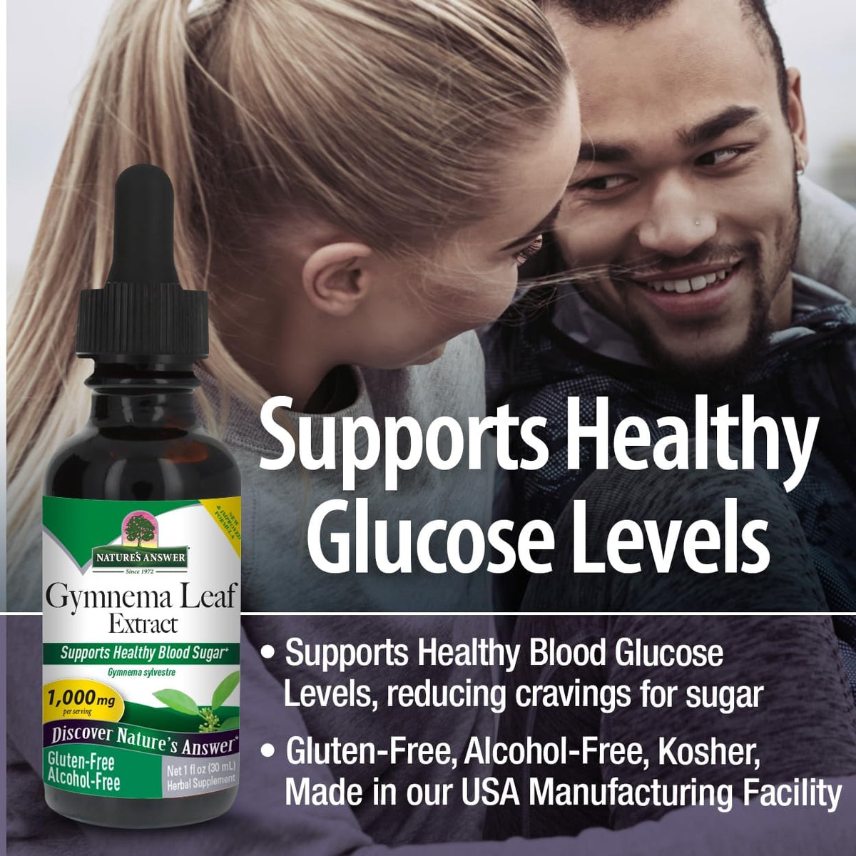 Nature's Answer Alcohol-Free Gymnema Leaf Extract, 1 fl oz - görsel 4