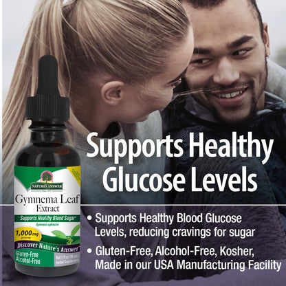 Nature's Answer Alcohol-Free Gymnema Leaf Extract, 1 fl oz