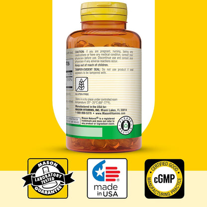 Mason Natural Vitamin D3 2,000 IU Strength - 60 Softgels
