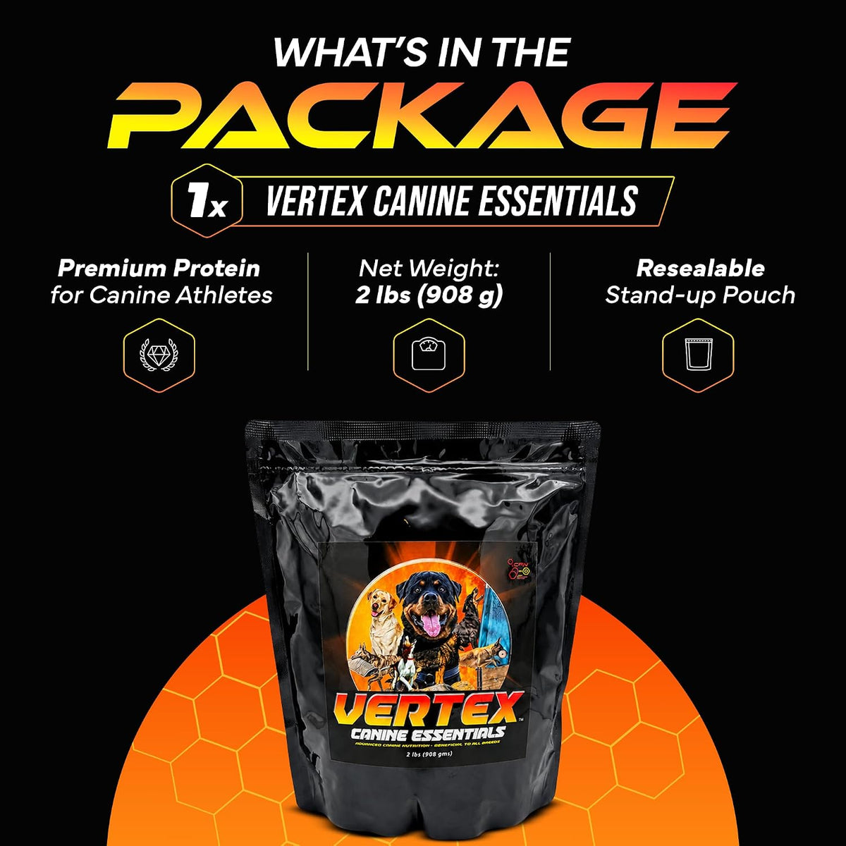Vertex Canine Essentials High-Performance Dog Supplement – Predigested Liver, Whey & Egg Protein – 2 lb - görsel 2
