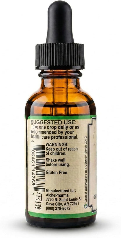 AlchePharma Folinic Acid Liquid - 667 mcg DFE (400 mcg Folinic Acid), 800 Servings