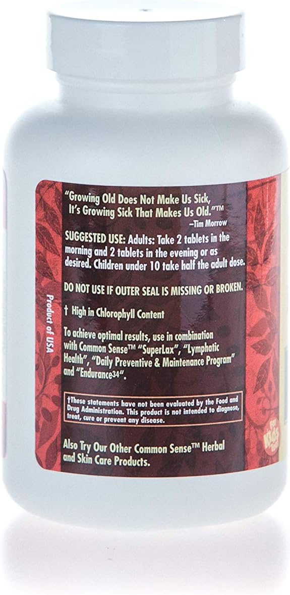 Common Sense Herbal Products Blood Builder Plus: Immune Support Supplement (270 Tablets) - görsel 3