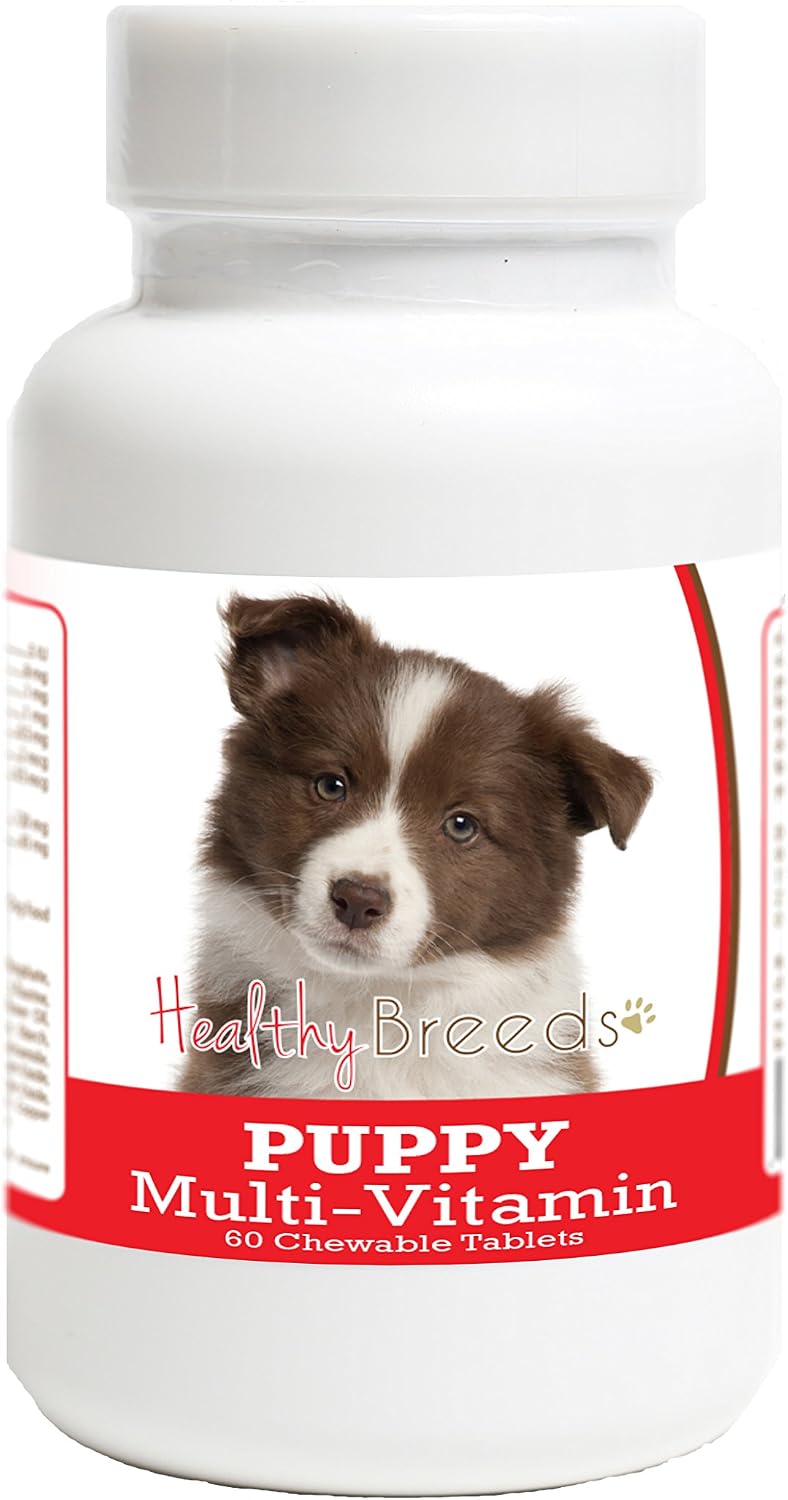 Healthy Breeds Border Collie Puppy Dog Multivitamin Tablet 60 Count - görsel 1