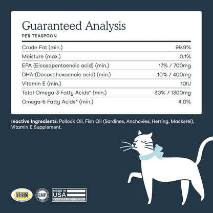 Fera Pets Liquid Fish Oil - Omega 3 for Dogs and Cats, 16 fl oz (473 ml)