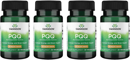 Swanson PQQ 20mg – Pyrroloquinoline Quinone Supplement – 30 Veg Capsules