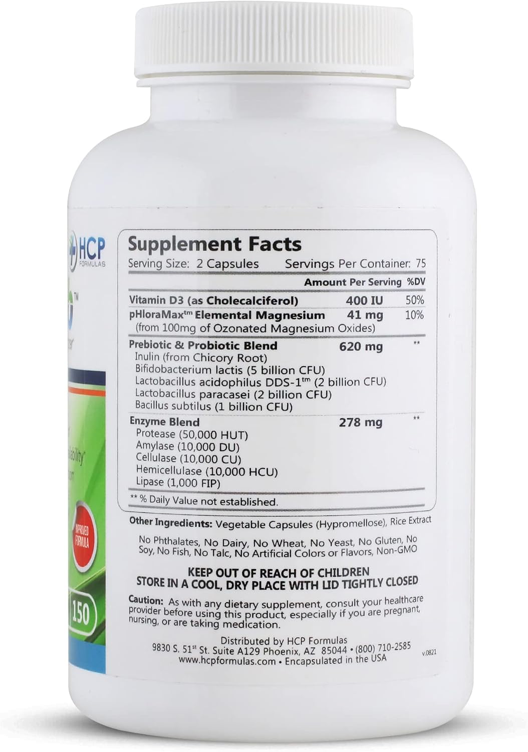 Abzorb Vitamin & Nutrient Optimiser – Digestive Enzymes, Probiotics & Magnesium Oxide Complex, 150 Capsules - görsel 2