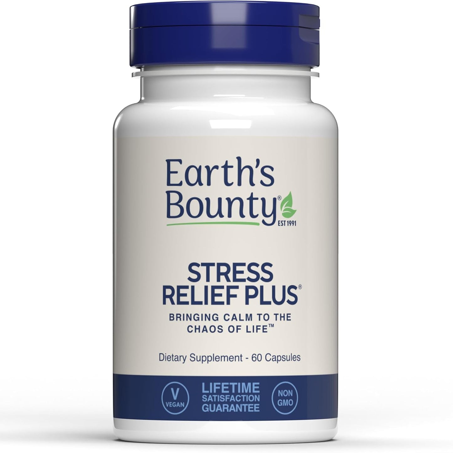 Earth's Bounty Stress Relief Plus – Stress Support & Mood, 60 Vegetarian Capsules - görsel 1