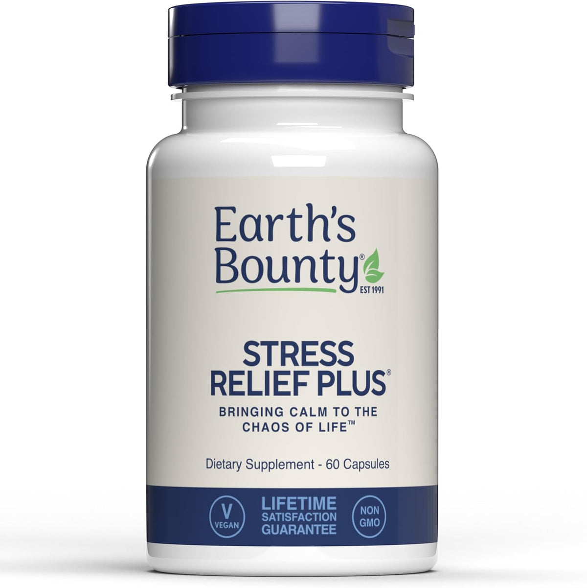 Earth's Bounty Stress Relief Plus – Stress Support & Mood, 60 Vegetarian Capsules - görsel 1