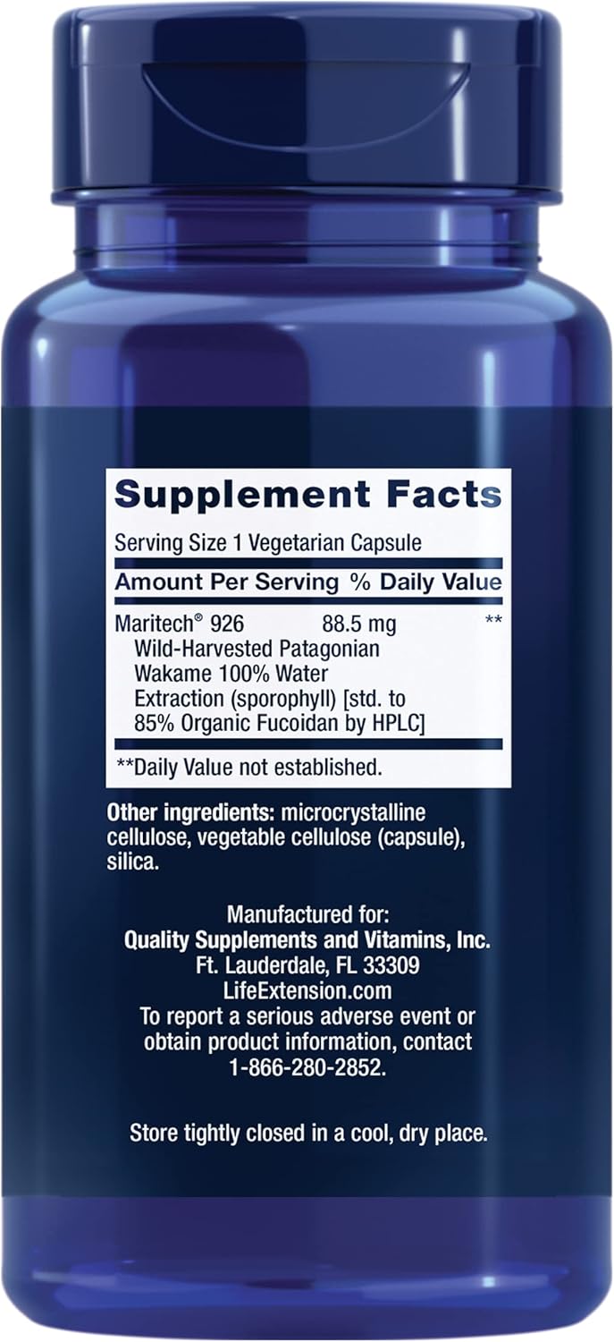 Life Extension Optimised Fucoidan with Maritech® 926, 60 Capsules - görsel 2