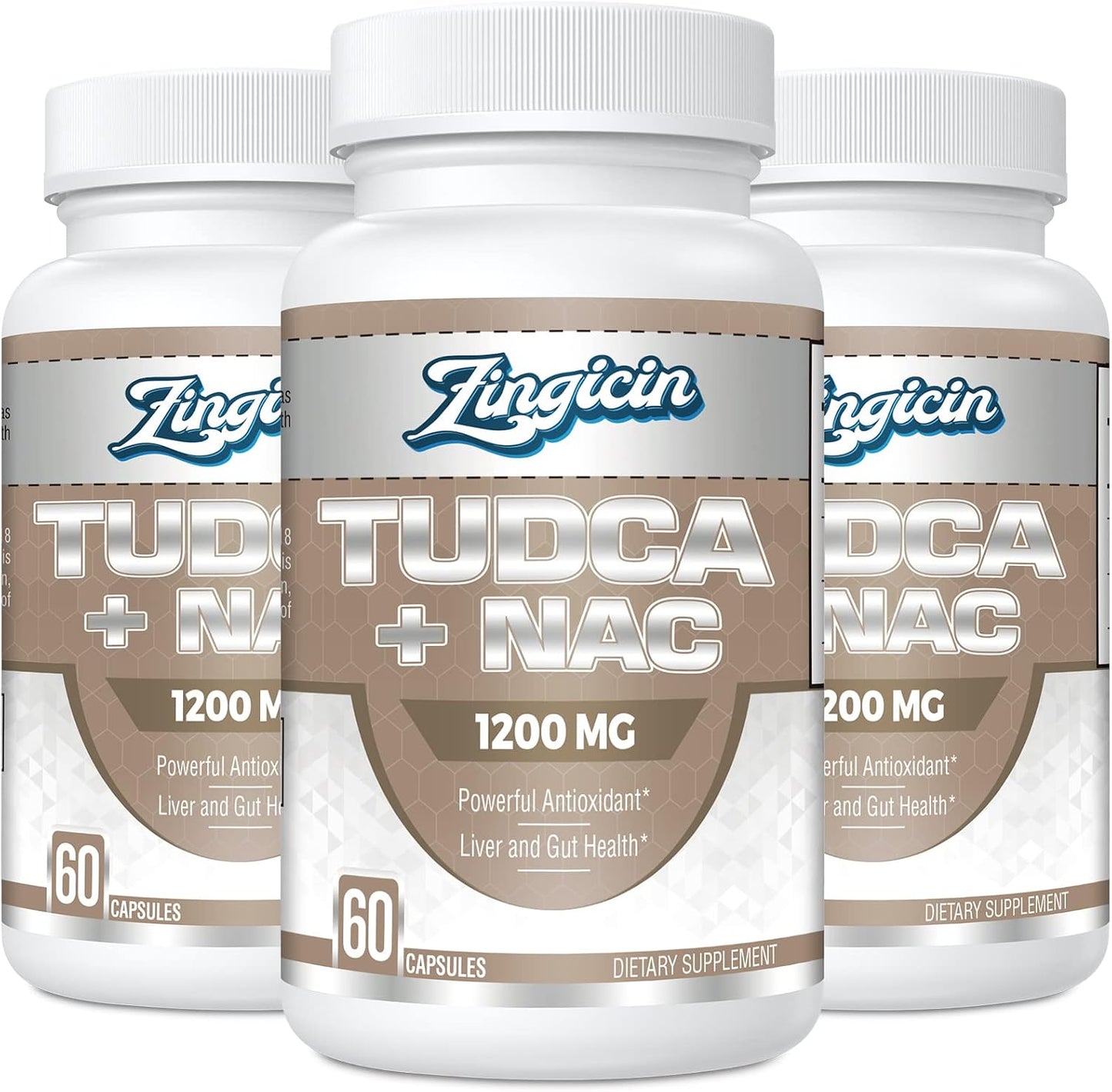 Zingicin TUDCA with NAC Supplement - 1200mg, 60 Capsules - görsel 8