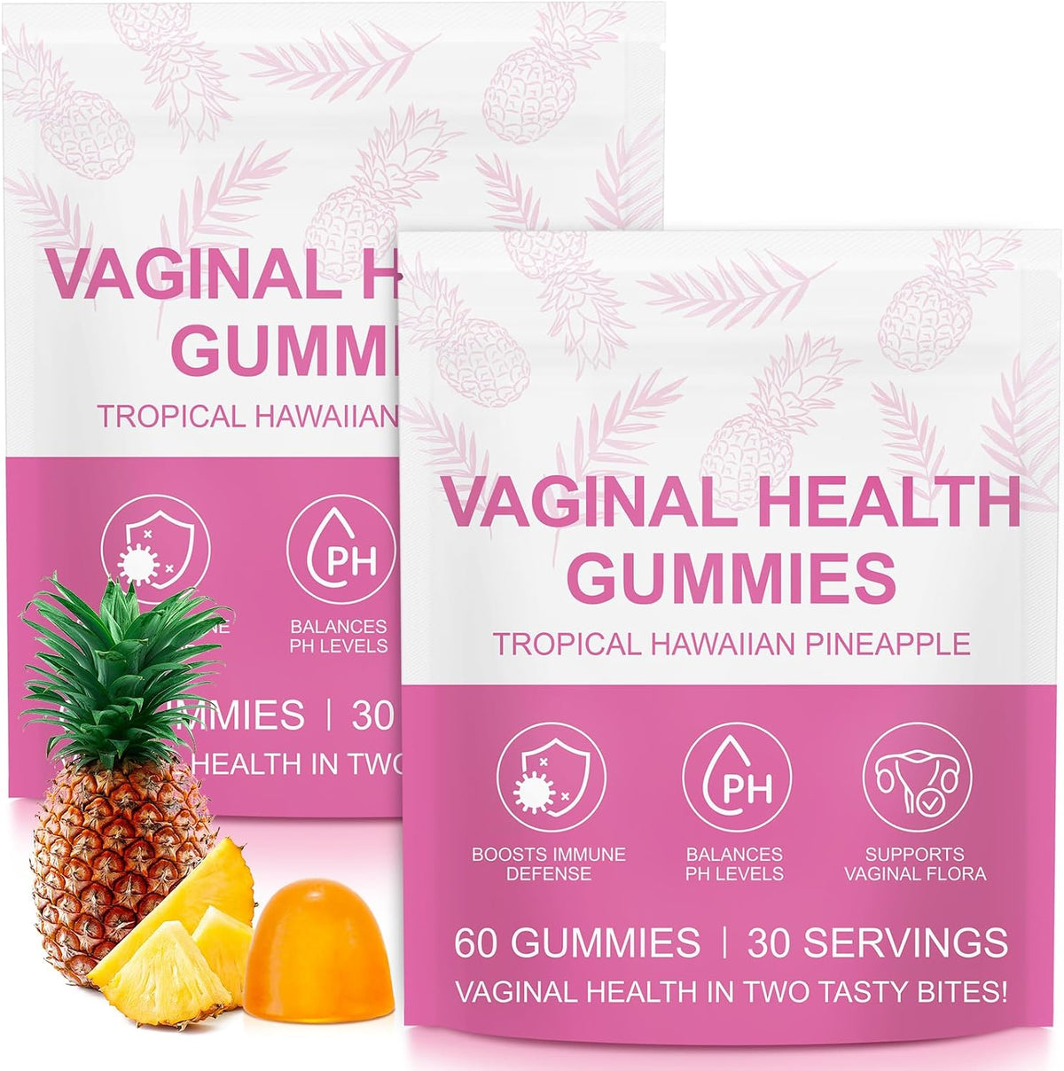 2 Pack Vaginal Probiotics Health Gummies – Premium Feminine Balance Gummies for Prenatal & Postnatal Women - görsel 1