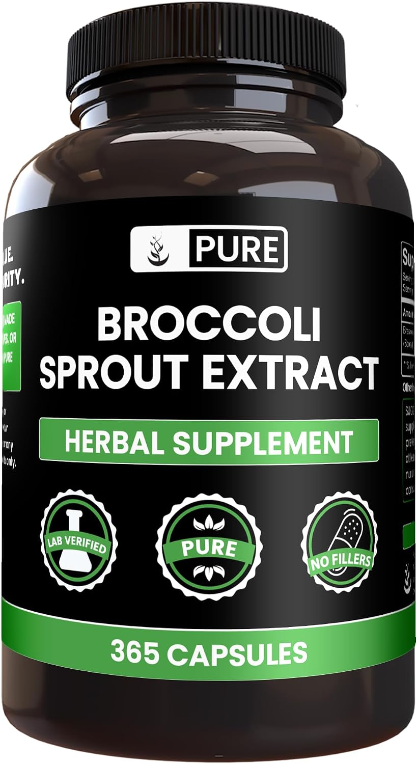 PURE ORIGINAL INGREDIENTS Broccoli Extract (365 Capsules) – No Fillers, Lab Verified - görsel 1