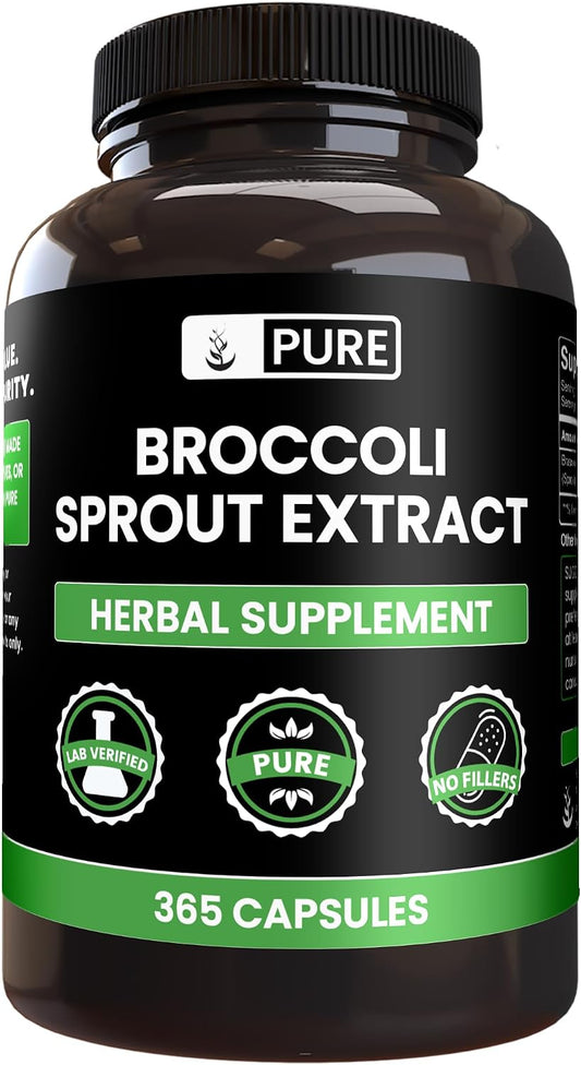 PURE ORIGINAL INGREDIENTS Broccoli Extract (365 Capsules) – No Fillers, Lab Verified
