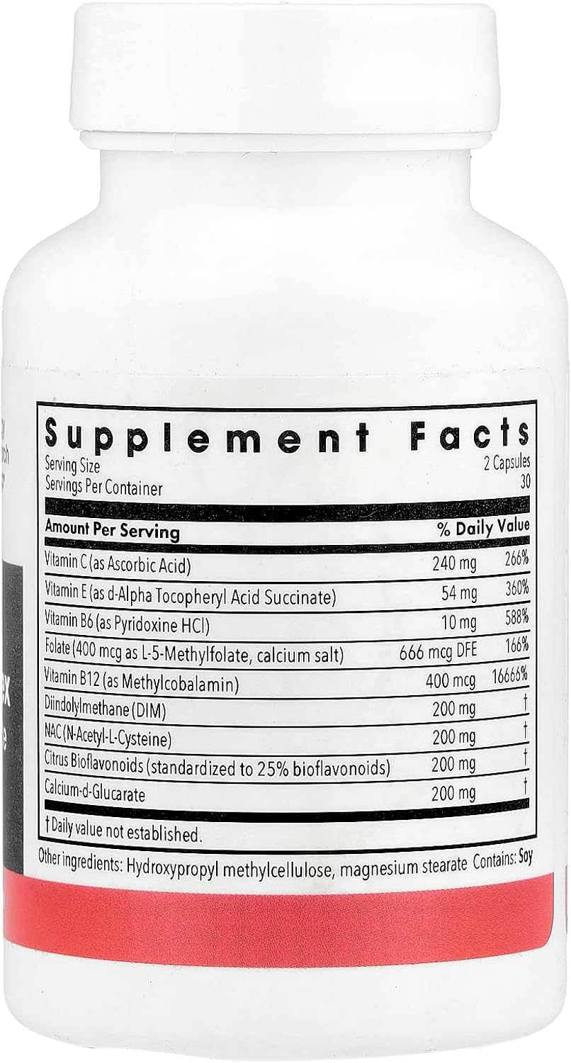Metabolic Maintenance DIM Complex – Oestrogen Metabolism Support with NAC & Calcium D-Glucarate – 60 Capsules - görsel 2