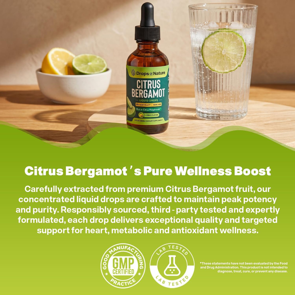 Citrus Bergamot Extract 20:1 – Vegan, Non-GMO, Gluten-free Liquid Supplement (Citrus, 60ml) - görsel 8