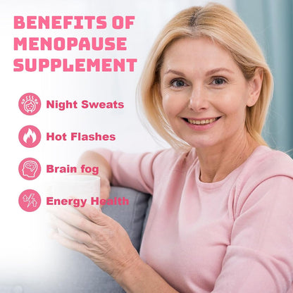 Novafun Menopause Relief Capsules – with Soya Isoflavone, Black Cohosh, Vitex, and Magnesium